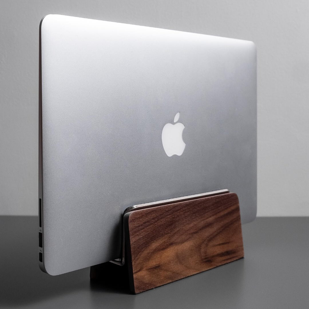 Vertical Laptop Stand | Walnut