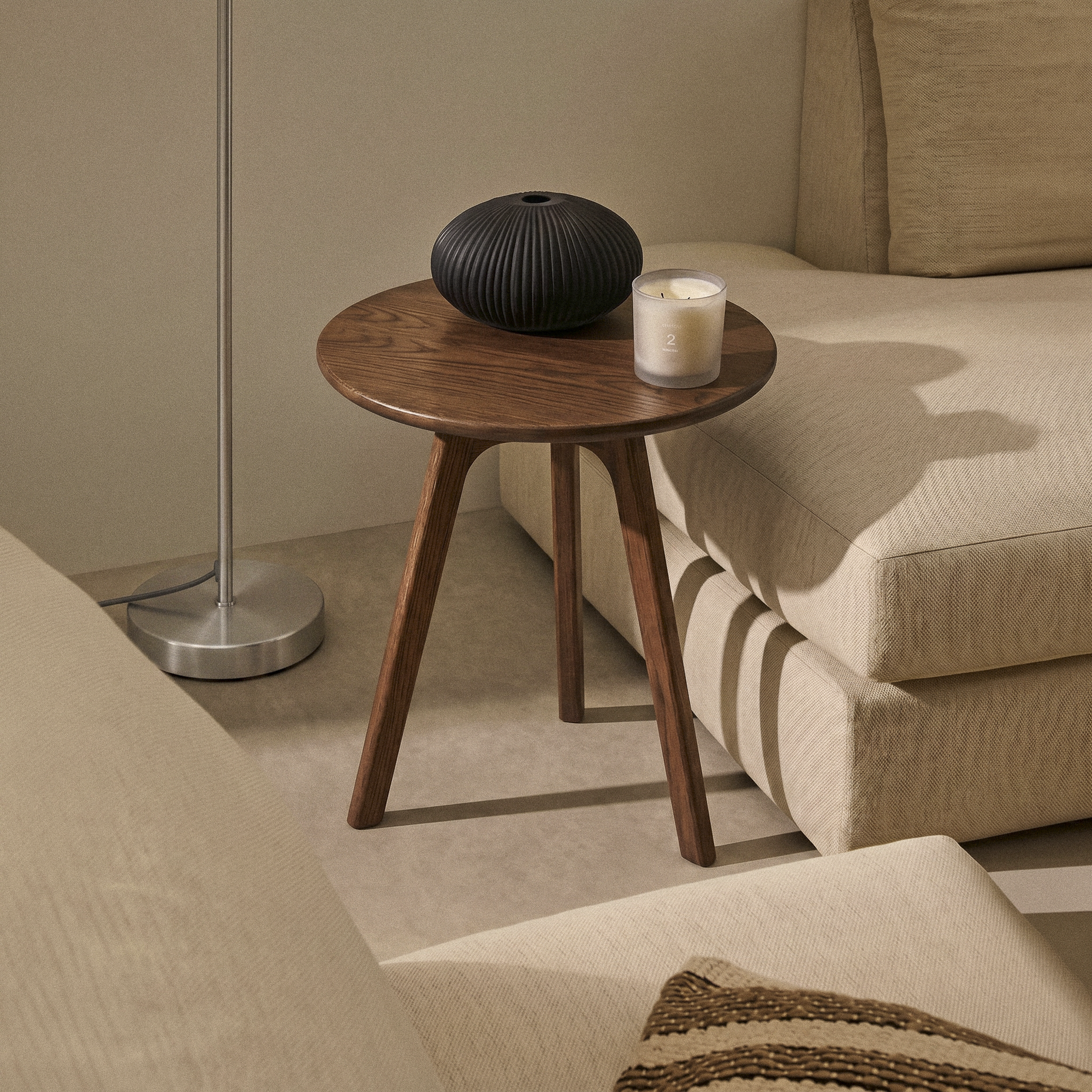 Japandi Side Table | Walnut